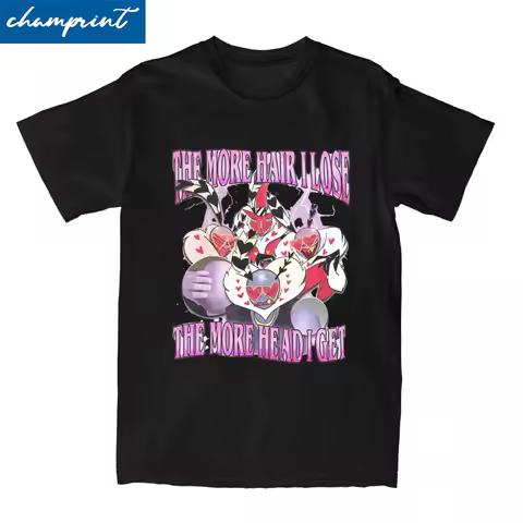 Hotel Valentino T-Shirts Men Women Hazbined-Hotels Cool Cotton Tee Shirt Crewneck Short Sleeve T Shi