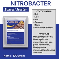 Nitrobacteri nitrobactery 100gram bakteri starter untuk kolam ternak ikan lele gurame bawal nila koi