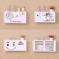 Wireless Wifi Router Storage Box Cable Plug Board Wall Hanging Shelf Bracket Home Decor Organizer Holder
