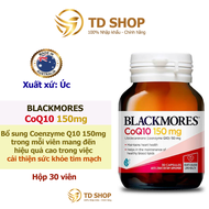 [Chính hãng] Viên uống bổ sung CoQ10 150mg Blackmores 30 viên của Úc hỗ trợ tim mạch huyết áp - TD S