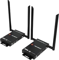 J-Tech Digital Wireless HDMI Transmitter and Receiver 4K 60Hz Up to 196ft., 5.1/5.2 GHz Low Latency 