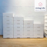 Living Life Jumbo 4/5/6/7 Tier Storage Cabinet Drawer Organizer Plastik Almari Plastic Cupboard
