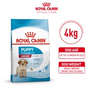Royal Canin Medium Puppy (4kg) Dry Dog Food - Size Health Nutrition