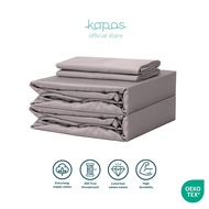 KAPAS LIVING | Fitted Bedsheet Set with Duvet Cover | 100% ELS Cotton | ALL SIZE | Single Queen King