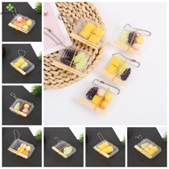 LFINDS Mini Fast Food Box Keychain, Plastic Fast Food Box Simulation Fast Food Box Keychain, Simulat