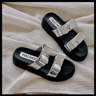 MAC MOC Bona Bona Ribbon Layered Slipper Sandals shipping from korea