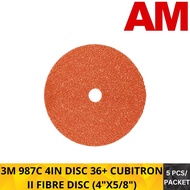 3M 987C 4IN DISC 36+ CUBITRON II FIBRE DISC (4"X5/8")