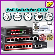 POE Network Switch Smart Network Switch with Poe NVR IP Camera 8 Port PoE Switch with 2 Uplink