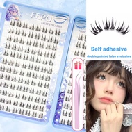 【ซื้อ1แถม2】 Fepo 288คลัสเตอร์กระดาษกาวในตัวสมุดขนตาปลอมไม่ต้องใช้กาวขนตาแบบติดเองขนาด10-13มม.