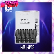 Original Refillable Cartridges Uwell Yearn Pod 1.5ml 1.4Ω FeCrAI 4pcs Per Pack