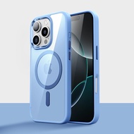 Sanptoch เคสโทรศัพท์ Magsafeหรูหราสำหรับ iPhone 16 / 15 / 14 / 13 / 12 Pro Max ด้านหลังใสติดเพชรพร้อ