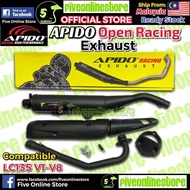 APIDO Open Racing Exhaust Pipe Yamaha LC135 V1 V2 V3 V4 V5 V6 V7 V8 Cutting Y15ZR Y15 Muffler espada