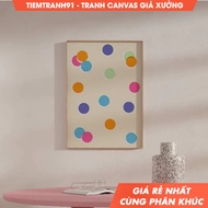 Wall Painting, Colorful Dots Geometric Wall Art, Colorful Big Polkadots Painting Printable Art, come