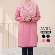 (SIZE XS-7XL) TUDIAA AYRA Tshirt Muslimah Basic Jersey Microfiber Size Plus Size / Baju Size Besar
