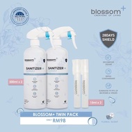 Blossom+ Twin Pack 【15ml Pen Clip Spray + 500ml Blossom Plus】QAC Sanitiser Non-Alchohol Sanitizer Kill 99.9% Germs