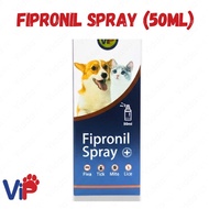Fipronil Pet Spray 50ml For Dogs Cats Protection Against Fleas Ticks And Lice