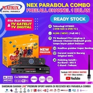 NEW! Receiver Nex Parabola Combo (Kuning) TV Satelit Parabola TV