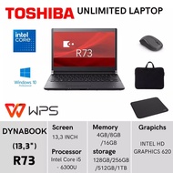 LAPTOP TOSHIBA DYNABOOK B35 U63 CORE I5 GEN 7 MURAH  MULUS PENINGKATAN TERBARU BERGARANSI RIJEK PABR