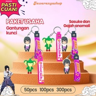 GANTUNGAN Sasuke and Anomali Elephant Keychain Business Package Sasuke and Anomali Elephant Keychain