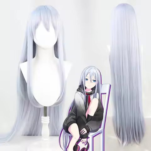 Yoisaki Kanade Wig Long Straight Synthetic Hair Cosplay Costume Wigs Heat Resistant + Wig Cap