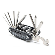 MEGA-STORE Mini Tool Portable Kunci L Shock Peralatan Serbaguna / Kunci L Set 16 in 1 Sepeda Motor / Kunci Shock Lipat Mini / Tool Kit Multifungsi