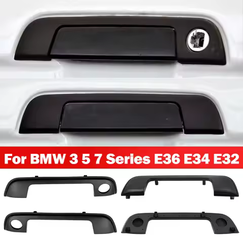 2Pcs/4Pcs Complete Set of Door Handle Cover With Gasket For BMW 3/5/7 Series E36 E34 E32 51218122441