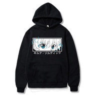 Hunter X Hunter Pullovers Hoodies Sweatshirts Killua Zoldyck Eye Print Anime Hoodie Streetwear