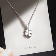 Genuine Pt950 Platinum Necklace Female Platinum Clavicle Chain Four-leaf Clover Pendant Girlfriend B