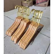 Wooden Hanger goldHOOK || Premium Wooden hanger || Gold wooden hanger || Nice wooden hanger