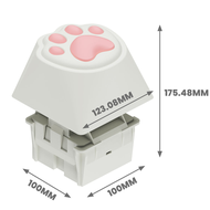 Keychron ปุ่มเหมียว ไซส์บิ๊กสุดคิ้วท์ Macro Mechanical Keyboard