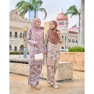 MCC Lifestyle Baju Kurung Aylin Ironless Muslimah Trendy Sulam Minimalist Cantik Plussize
