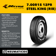 JK Tyre 7.00 R15 12PR Steel King Light Truck Radial LTR Tires 700R15/12PR Made in India