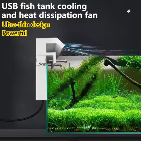 Silent USB Cooling Fan, Aquarium Chiller, Small Fish Tank Radiator, Chiller Fan, Aquarium Accessorie