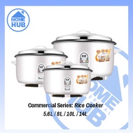 [Ready Stock]Commercial Rice Cooker / 5.6L - 8L - 10L - 14L / Non-Stick Pot / Large Capacity / Cook 