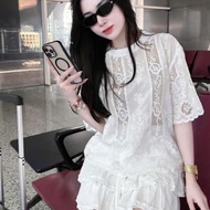 Skirt set, lady's skirt set, lace top set, pretty ruffled skirt set G176