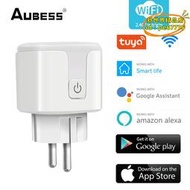 【優選】Aubess塗鴉WiFi插座16A歐規帶計量語音遠程控制支持Alexa和Google