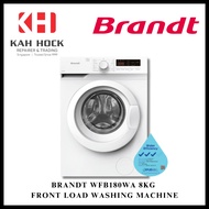 BRANDT WFB180WA 8KG FRONT LOAD WASHING MACHINE + 2 YEARS WARRANTY
