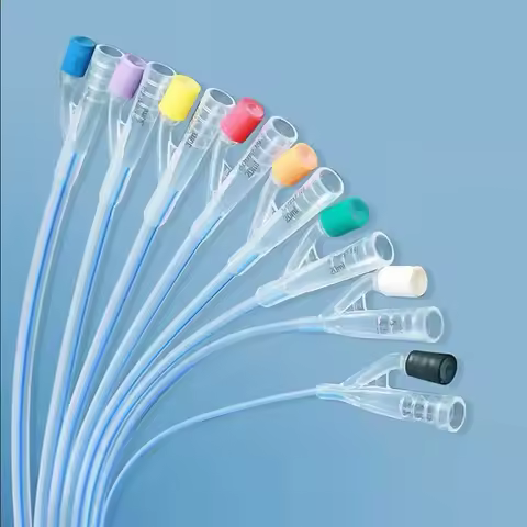 1Pc Medical Disposable Silicone Urinary Catheter 2 Way Silicone Foley Balloon Catheter for Men Women