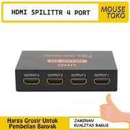 [MOUSE_TOKO] Hdmi Splitter 4 Port Full HD 3D 4K UHD HDMI Spliter 1 In 4 Out