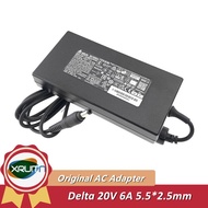 Genuine Delta ADP-120VH D 20V 6A 120W Laptop AC Adapter Charger ADP120VHD Power Supply 5.5x2.5mm