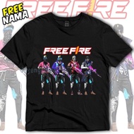 Children's T-SHIRTS FF CHILDREN'S CLOTHES TWIN CHARACTERS FREEFIRE TWIN VERSION 4 DIFFERENT CHARACTE