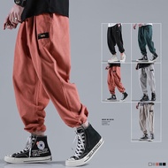 Men Streetwear Hip Hop Drawstring Feet Pants