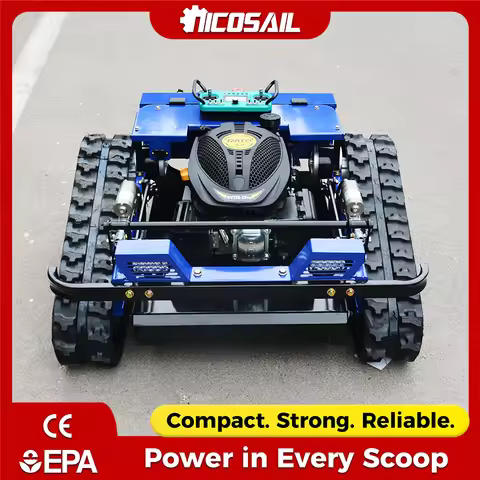 Custom QL500 Remote Control Lawn Mower with Emergency Stop, EPA Approved, 0.6L 15W-40 Engine Oil, Ef