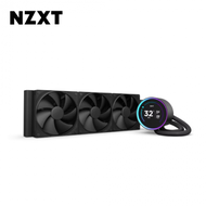 NZXT Kraken Elite 360 V2 黑 (360mm/IPS廣角2.72″LCD水冷頭/F120P靜壓風扇*3/七年換新保固/漏液損壞賠償)