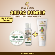 Kamay ni Nanay Aruga Bundle Vapor rub Calming oil and Sunscreen for babies para sa ubot sipon ng bab