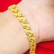 Latest 24k gold plated bracelet, 24k gold plated jewelry, plain gold fashion bangle