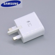 【Ready Stock】For Original Samsung Galaxy 3 Pin UK Plug 5V2A  Fast Charging Charger For Galaxy A50 A40 s8 s10e note 8 9 10 pro(White)