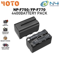 FOTO NP-F750 4400mAh High Capacity Li-Ion Battery Replacement Camera Battery NP-F550 F750 F960 F990 