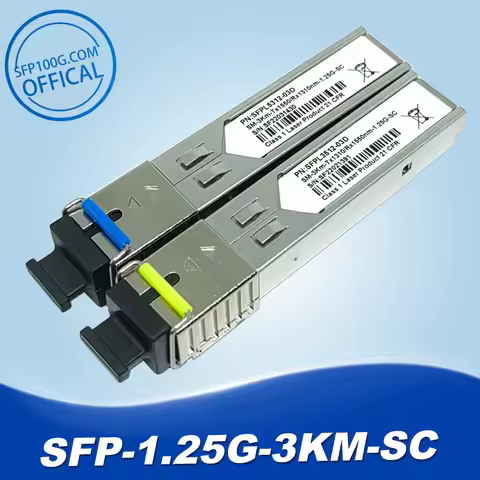 2pcs SC SFP Module Gigabit DDM BIDI Mini Gbic 1000Mbps Fiber Tranceiver Sfp Module Compatible with M