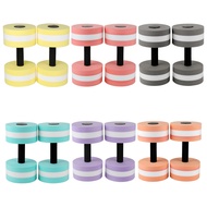 [WON] Water Floating Fitness Dumbbells Sponge Type Aquatic Dumbells EVA Durable Orange Comfortable 3